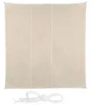 relaxdays Sonnensegel Quadrat in Beige, 4 x 4 m beige 400 cm x 0.5 cm x 400 cm