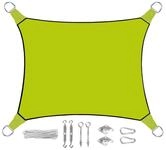 PEREL Sonnensegel, rechteckig 2x3m 3x4m Balkon Garten Sonnenschutz-Segel