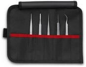 Knipex Pinzette KNIPEX 92 00 02 Pr&auml;zisionspinzetten-Set 5-teilig 90 mm