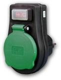 REV Gartensteckdose Au&szlig;en Steckdosen-Schalter, 3680 Watt, IP44, 230V