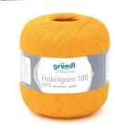 Gr&uuml;ndl H&auml;kelgarn 100, Baumwolle d&uuml;nn zum H&auml;keln Handarbeiten DIY, 100g