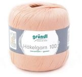 Gr&uuml;ndl H&auml;kelgarn 100, Baumwolle d&uuml;nn zum H&auml;keln Handarbeiten DIY, 100g