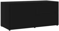 vidaXL TV-Schrank TV-Board Schwarz 80x34x36 cm Holzwerkstoff