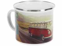 VW Collection T1 Bulli Emaille Tasse (500 ml) Highway 1