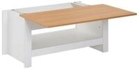 Wohnling Couchtisch WL6.382 Wohnzimmertisch Wei&szlig; 85x47x42cm Sofatisch Tisch mit