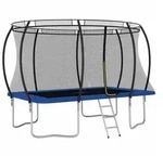 vidaXL Gartentrampolin 150 kg Trampolin-Set Rechteckig 335x244x90 cm 150 kg