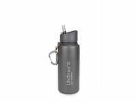 LifeStraw Trinkflasche Go Stainless Steel, 0,7l mit Filter grau Edelstahl