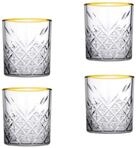 Pasabahce Gl&auml;ser-Set Timeless GOLDEN TOUCH 4er Glas 345cc, 4-tlg., Glas