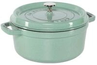 Staub Auflaufform La Cocotte 24cm rund Salbeigr&uuml;n, Gusseisen, Gusseisen