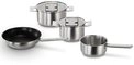 SIEMENS Kochtopf HZ9SE040, Edelstahl (4-tlg), 4-teiliges Set