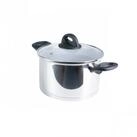 Genius Kochtopf Cerafit Steel Topf 20 cm, Aluminium (1 Topf 1 Deckel)