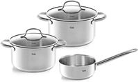 Fissler Topf-Set San Francisco, Edelstahl 18/10 (Set, 3-tlg., Kochtopf 20/24 +