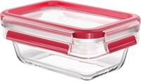Emsa Aufbewahrungsbecher Clip & Close Glas, Glas, Polyprophylen (PP), (2-tlg), 0,45