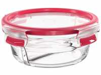 Emsa Frischhaltedose CLIP & CLOSE GLAS, Frischhaltedose Rot, 0,55 Liter,