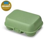 KOZIOL Eierkorb Eierbox Eggs To Go Mini nature leaf green, Kunststoff