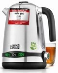 Lebenlang Wasserkocher Edelstahl mit Warmhaltefunktion - Preis-/Leistungssieger, 1.7