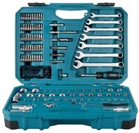 Makita Werkzeugset Werkzeug Set 3/8" 1/4" 120 tlg. (E-06616) Schraubendreher /
