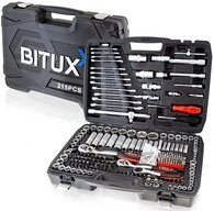 Bituxx Werkzeugset Ratschenkoffer 215 tlg., (Ratschen Set, 215-tlg.,...