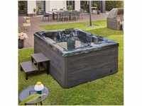 HOME DELUXE Whirlpool Outdoor Whirlpool BLACK MARBLE