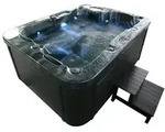 HOME DELUXE Whirlpool Outdoor Whirlpool BLACK MARBLE, (Inkl. Heizung, 27