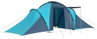 vidaXL Hauszelt, Campingzelt 6 Personen Blau und Hellblau