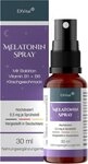 Melatonin Einschlafspray, mit Baldrian & Vitamin B1+ B6 Tropfen, 30 ml