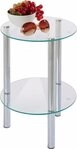HAKU Beistelltisch Sofatisch, Wohnzimmertisch (1-St), rund - aus Metall Silber...