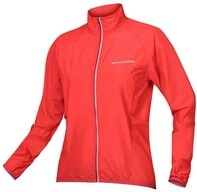 Endura Fahrradjacke Endura Damen Pakajak winddichte Wetterschutzjacke Hi-Viz Koralle
