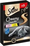 Sheba SHEBA&reg; Beutel Creamy Snacks mit Huhn und Lachs 9 x 12g, Snack f&uuml;r: Katze