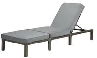 SVITA Gartenliege PEACH, 1 St., Gartenliege, Polyrattan, Lounge Design, Garten