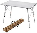 Woltu Campingtisch (1-St), Alu Campingtisch 120x68.5cm f&uuml;r 4-6 Personen