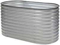 WESTMANN Hochbeet Oval, BxTxH: 160x80x82 cm, silber