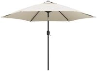 vidaXL Sonnenschirm Ampelschirm mit LED-Beleuchtung 3 m Sandwei&szlig;