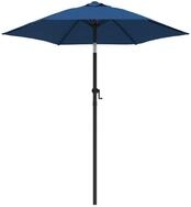 vidaXL Sonnenschirm Sonnenschirm Blau 200 x 224 cm Aluminium