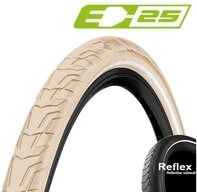CONTINENTAL Fahrradreifen Continental Reifen RIide City 26x1.75" 47-559 creme Reflex