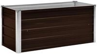 vidaXL Hochbeet, Garten-Hochbeet Braun 100 x 40 x 45 cm Verzinkter Stahl