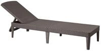 Allibert Gartenliege Jaipur Sun Lounger, Neigbare [4 Stufen] R&uuml;ckenlehne