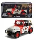 JADA Modellauto Jeep Wrangler 1992 wei&szlig; rot Jurassic World, Ma&szlig;stab 1:24