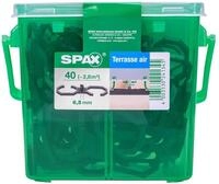 SPAX Terrassendielen Spax Air-Bel&uuml;ftung 9 x 2,8 x 0,4 cm 40 St&uuml;ck 6,5