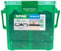SPAX Terrassendielen Spax Air-Bel&uuml;ftung 9 x 2,8 x 0,4 cm 40 St&uuml;ck 4,5