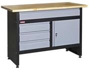 Stier Werkbank STIER Werkbank Basic 4 Schubladen Belastbarkeit 300 kg BxTxH 1200x600x