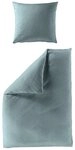 BIERBAUM Bettw&auml;sche Senci in 135x200 oder 155x220 cm, Biber, 2 teilig, Uni Optik mit
