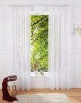 OTTO home Gardine Mila (1 St), Kr&auml;uselband, transparent, Voile, mit Wellenmuster
