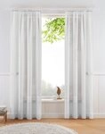 OTTO home Gardine TENDER (1 St), Kr&auml;uselband, halbtransparent, Leinen Optik mit