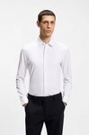 BOSS Businesshemd HANK Kentkragen, Slim Fit, Baumwoll-Mix mit Performance-Stretch