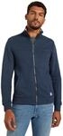 Sweatjacke TOM TAILOR, Herren, Gr. XXL, blau (blau meliert), Sweatware, Obermaterial: