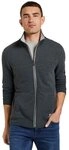 TOM TAILOR Sweatjacke mit halsw&auml;rmendem Stehkragen