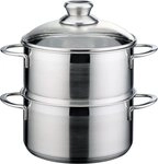 GSW Dampfgartopf Mirage, Edelstahl 18/8 (1-tlg), Dampfkochtopf, &Oslash; 18 cm, Induktion