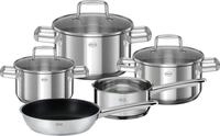 R&Ouml;SLE Topf-Set MOMENTS, 5-tlg. incl. Pfanne 24 cm, Edelstahl 18/10 (Set, 5-tlg)