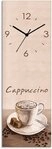 Artland Wanduhr Cappuccino - Kaffee (wahlweise mit Quarz- oder Funkuhrwerk, lautlos